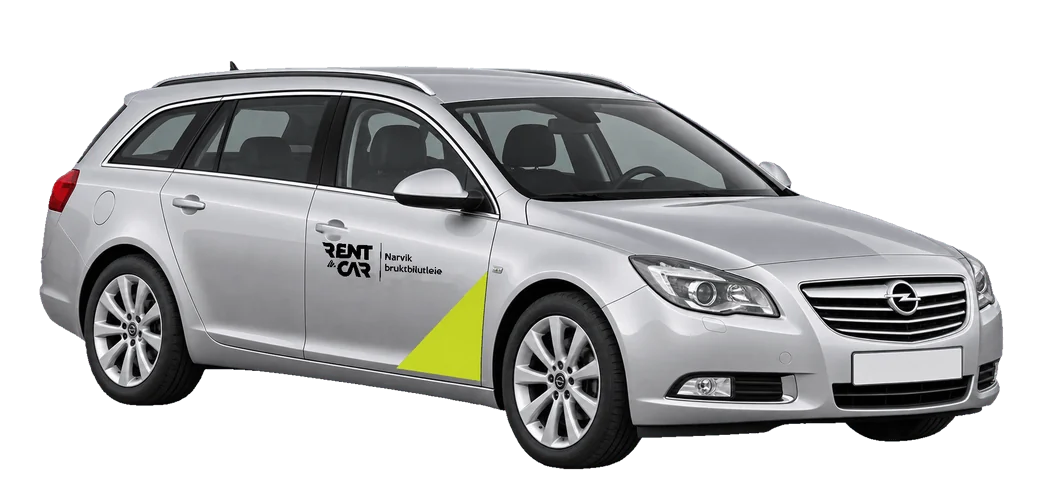 Studieillustration af Opel Insignia til leje i Narvik og Evenes