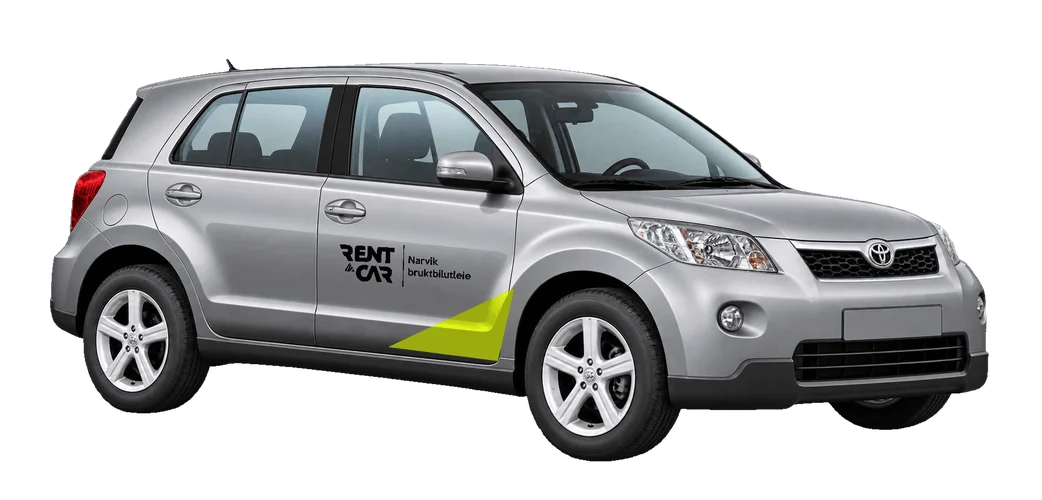 Studieillustration af Toyota Urban Cruiser til leje i Narvik og Evenes