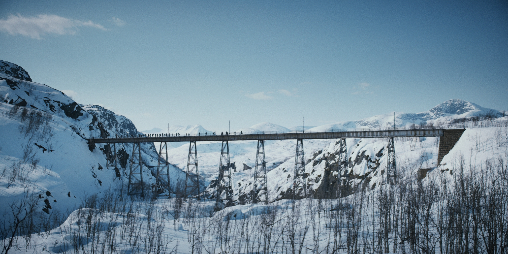 Historic Narvik bridge from WWII era